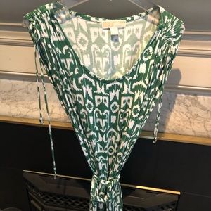 Michael Kors Dress NWOT green and white size L